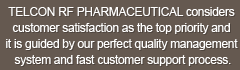 TELCON considers customer satisfaction as the top priority and it is guided by our perfect quality management system and fast customer support process.